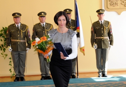 Šéftrenérka Kateřina Janků  dostala ocenění od ministra