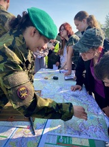 Školáci se také učili, jak správně pracovat s mapou