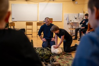Školáci trénují CPR 