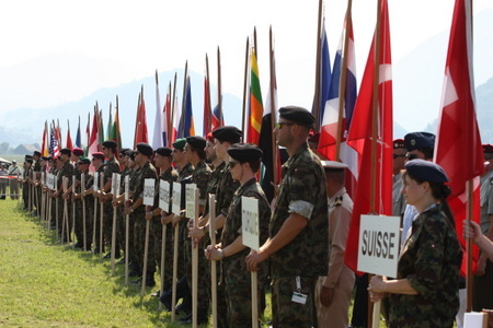Slavnostní nástup k 35. mistrovství světa CISM