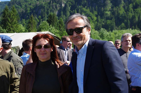 Ministr obrany Martin Stropnický se svou slovinskou rezortní kolegyní Andrejou Katič