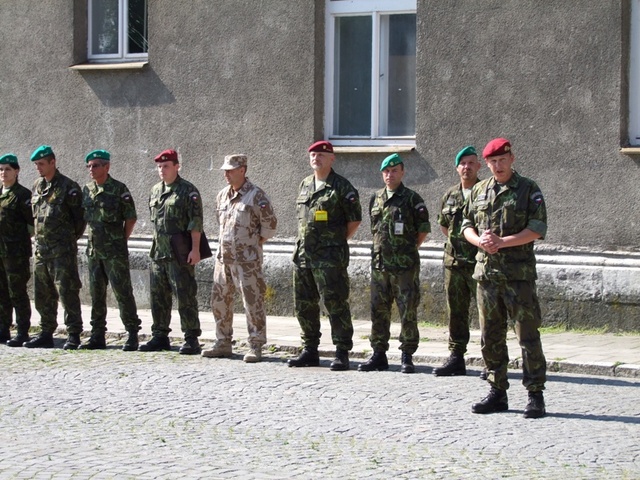 Brigádní generál Milan Kovanda při projevu