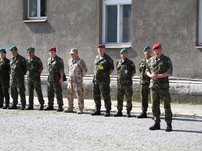 Brigádní generál Milan Kovanda při projevu