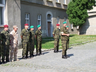 Vystoupení velitele 7. mb plk. Ivo Střechy