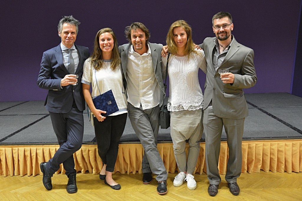 Snowboardisté Dukly Liberec - Ledecký, Samková, Flejšar, Ledecká, Jelínek.