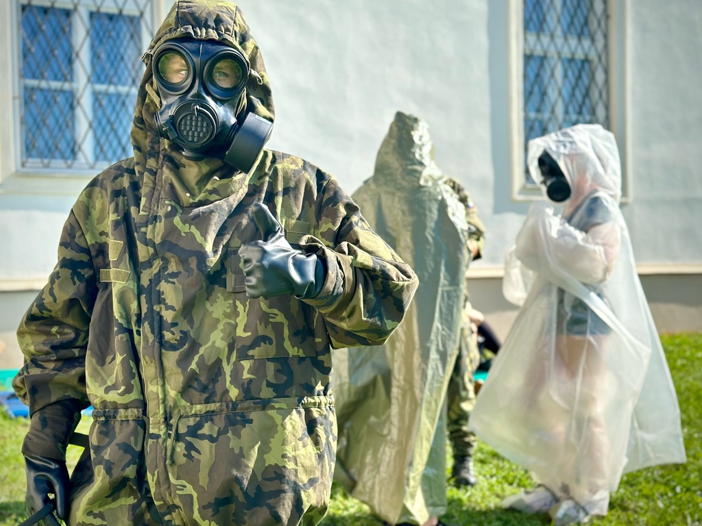 Součástí rozvrhu byla i ochrana člověka za mimořádných situací