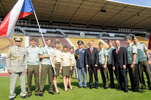 Společné foto armádní reprezentace ČR