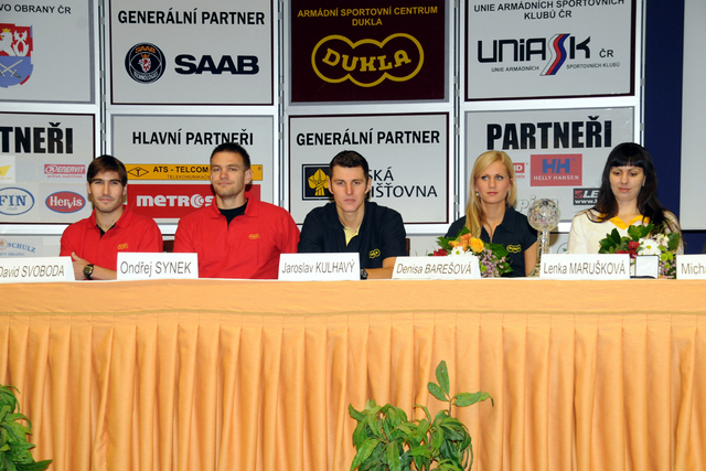 Sportovci Dukly na tiskové konferenci
