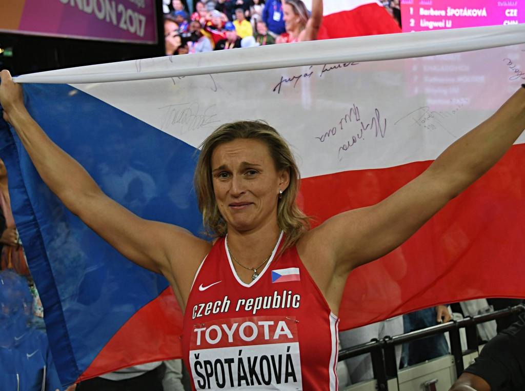 Barbora Špotáková se podruhé stala mistryní světa