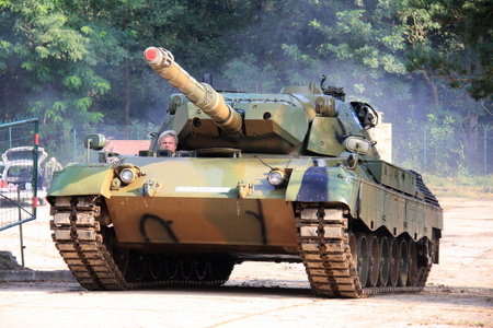 Josef Rendl odváží „vypucovaný“ Leopard 1 do expozice