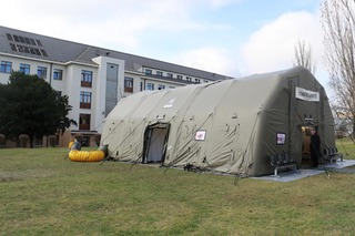 Odběrové místo v areálu ÚVN