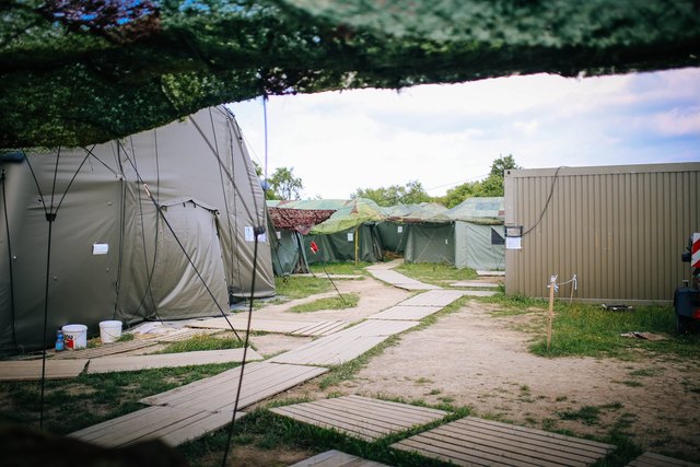Stará základna bude zbourána v následujících dnech a tyto prostory se uvedou do původního stavu