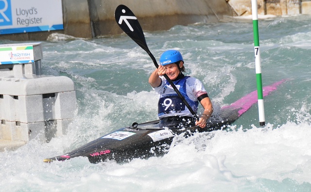 Štěpánky Hilgertová v cíli finále MS