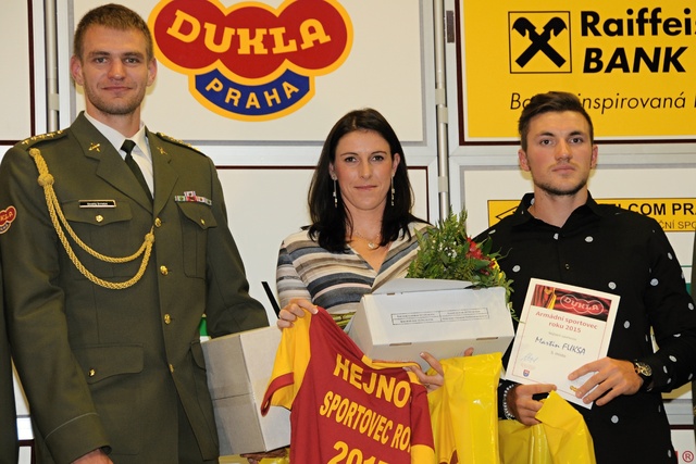 TOP 3 - 2. místo Ondřej Synek, 1. místo Zuzana Hejnová, 3. místo Martin Fuksa