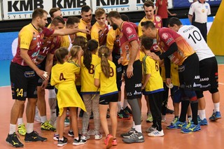 Tým Dukly Liberec před zahájením utkání