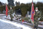 Čestná stráž u hrobu pplk. Josefa Otiska