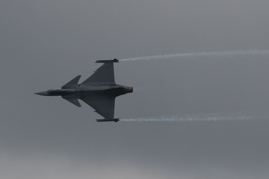 Ukázka pilotáže letounu Gripen