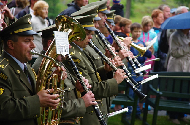 Hudební doprovod zajistila Ústřední hudba AČR