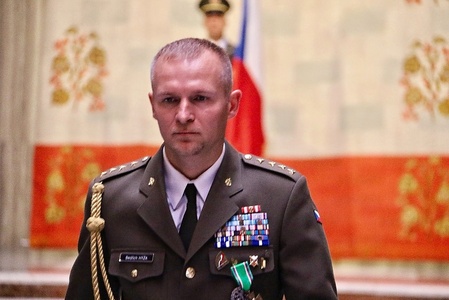 Velitel 9.ÚU mise v Mali kapitán Bedřich Hýža