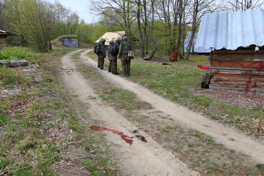 Vesnice, která kurzantům simulovala skutečné situace