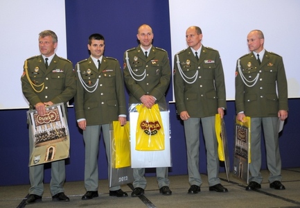 Vítězný kolektiv parašutistů Dukly Prostějov