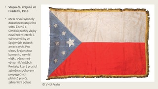 Vlajka čs. krajanů ve Filadelfii, 1918