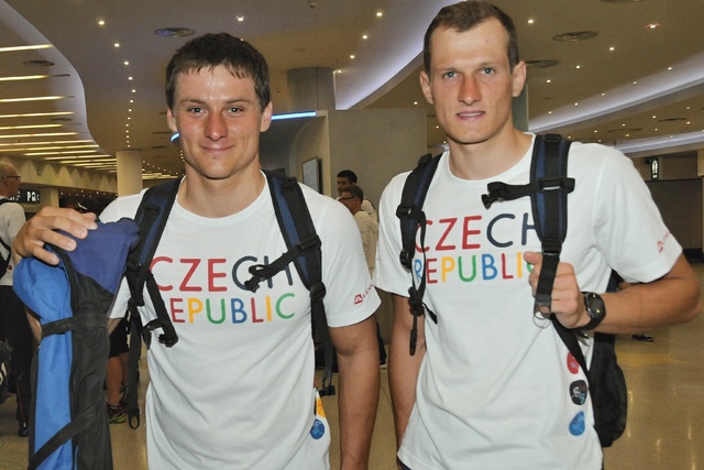 Vodní slalomáři z Dukly Brandýs deblíři Jonáš Kašpar a Marek Šindler