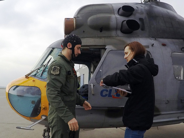 Z testování pilotů vrtulníků