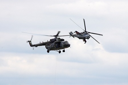 Vrtulníky z 22.základny vrtulníkového letectva Sedlec