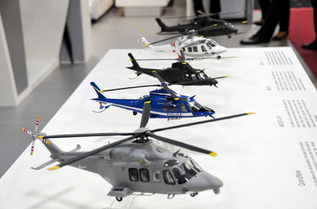 Italsko-britská společnost Agusta Westland představila své modely vrtulníků