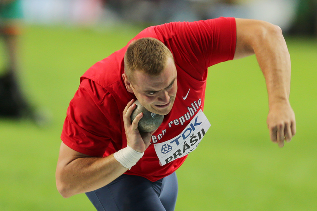 Výborné 5. místo v kouli na svém prvním MS obsadil Ladislav Prášil