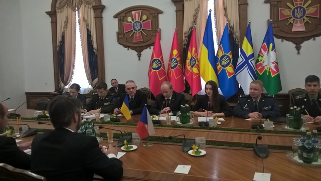 Náměstek Landovský diskutoval na Ukrajině o bezpečnostní situaci a spolupráci