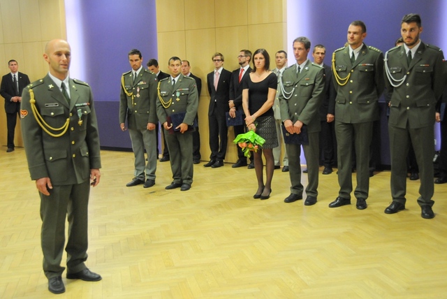 Za sportovce poděkoval za podporu MO por. Jaroslav Volf