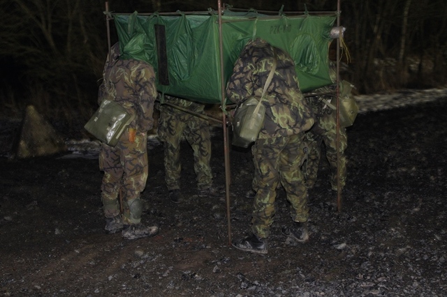 Zkouška masek na těsnost v plynové komoře