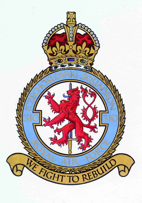 Znak 310. čs. stíhací peruti RAF