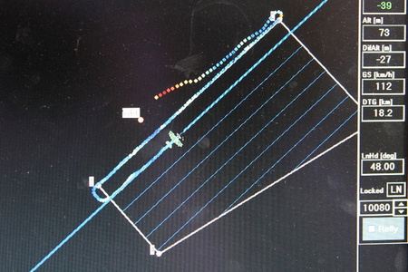 Monitoring of a helicopter flight