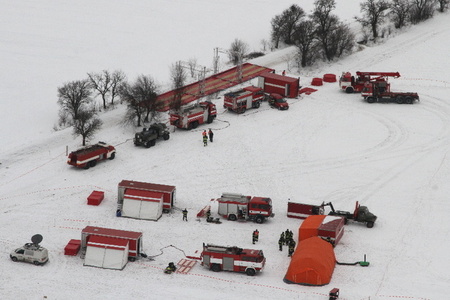 Ground mobile rescue and decontamination personnel are deployed (1)