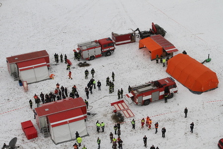 Ground mobile rescue and decontamination personnel are deployed (3)