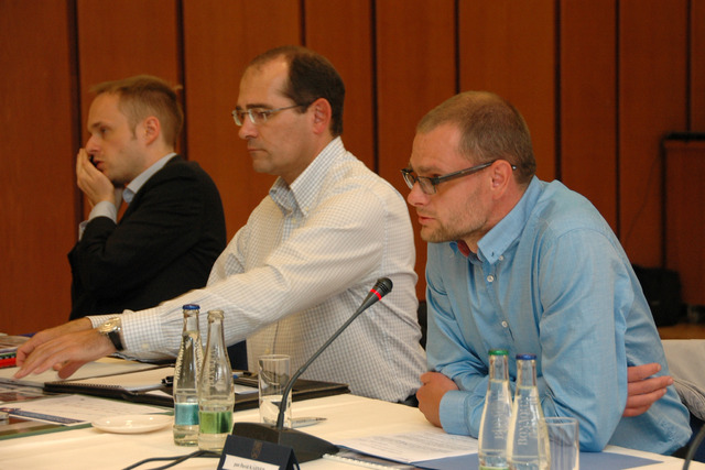 Zprava David Kádner, první náměstek ministra obrany Jiří Borovec a náměstek ministra obrany pro legislativu a veřejnou diplomacii Jakub Kulhánek