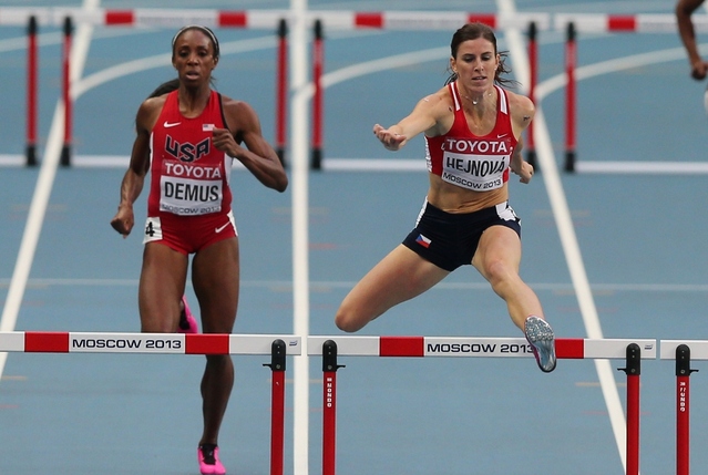 Zuzka Hejnová v cílové rovince mistrovského závodu