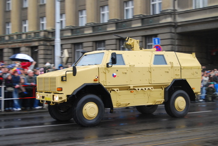 Dingo 2 CZ in front of the General Staff of ACR in Prague - "Parade 2008" - October 28, 2008