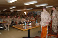 General Picek visits PRT soldiers in Logar 1
