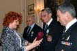 Předávání vyznamenání - zleva genmjr. I. Schwarz, plk. F. Kaplan a pplk. A. Polák - foto Judita Mauerová