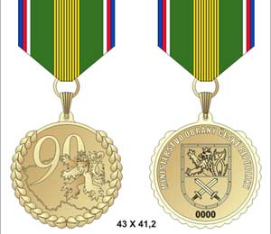 Honorary Remembrance Medal to the 90th Anniversary of the Czech Republic