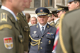 Brigádní generál Čestmír Tesařík na pietním aktu