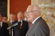 Prezident Václav Klaus během projevu 2