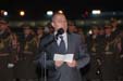 Ministr obrany během projevu