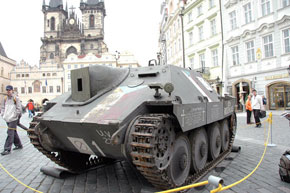 Historical vehicle used by Czechs during Prague Uprising 1945
